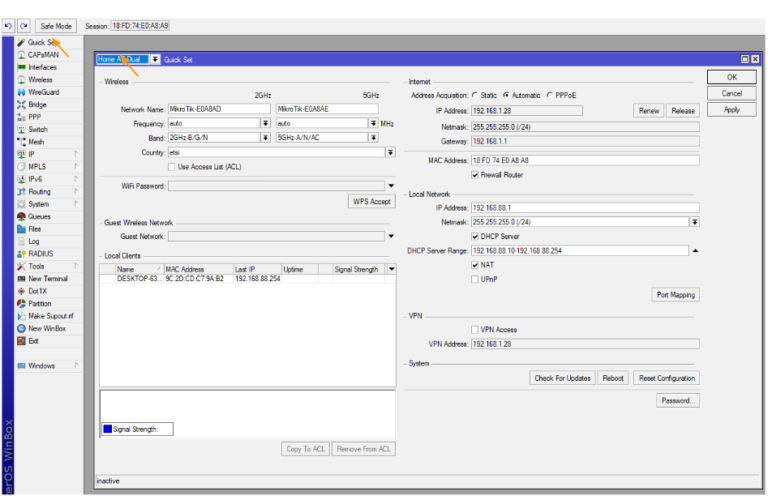 MikroTik Initial Setup – Connect LAN Devices to Internet. – GetLabsDone